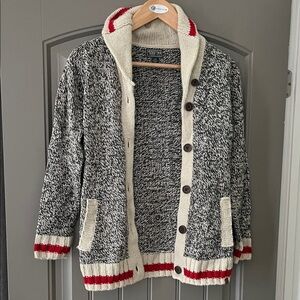 Roots Kids Black and White Knit Sweater